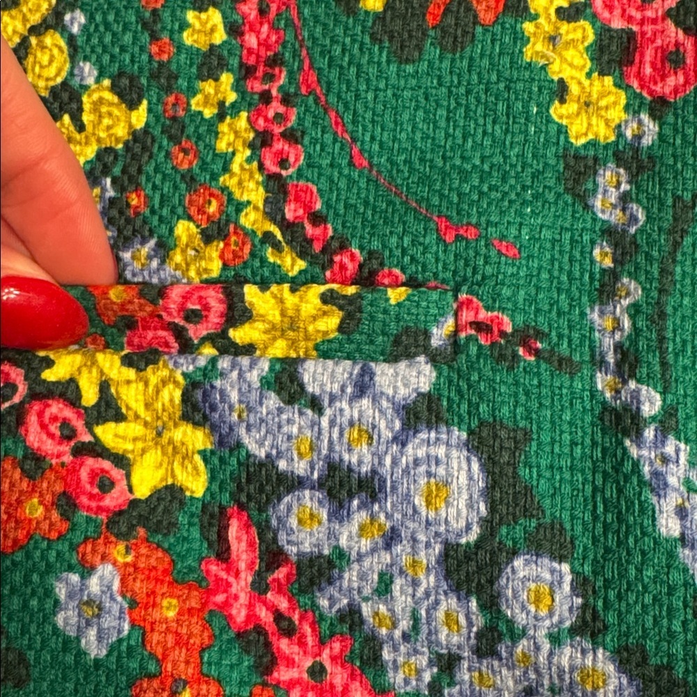 Talbots Green Floral-Print Pencil Skirt - Picture 7 of 11